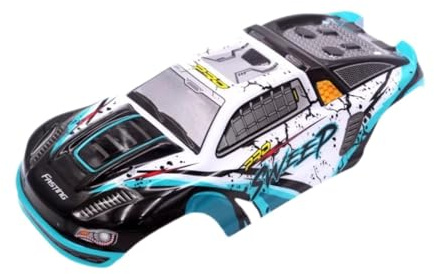 harayaa 1:16 RC Car Body Shell Accessories Sturdy Model Vehicle Toys Hobbies Replaces Spare Parts for 16101 16102 RC Car, blue