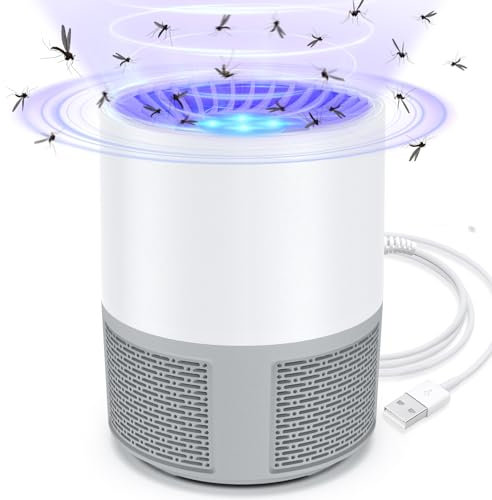 Lámpara Antimosquitos Eléctrico, Mata Mosquitos USB Anti Mosquitos Killer, Portátil Lampara Mosquitos Interior Exterior Eliminador de Insectos Moscas para Doméstico, Dormitorio, Cocina,Cámping,Jardín