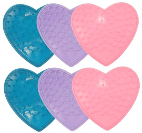 Abaodam Éliminateur D'épines De Rosiers en Silicone 6 Pièces, Outil Pratique pour Fleuriste Et Jardinage, Petit Format Cœur Multicolore, Suppression Rapide des Épines pour Ateliers Floraux