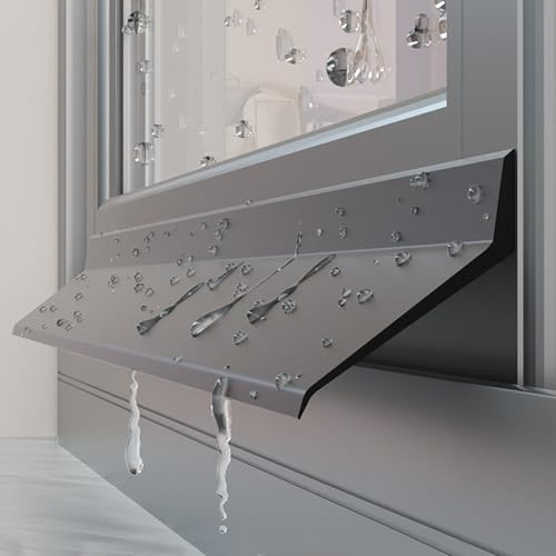 Universelle Fenster-Dichtleiste Aus Gummi Wasserdichter, Selbstklebender Fensterdichtungsstreifen, Für Vor Wassereintritt An Fensterrahmen Fensterbänken(1m(3.3ft),5.5cm)
