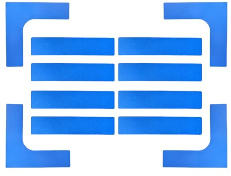 Niesel Court Line Marker Set, Kit Portatile per la marcatura del Campo da Pickleball, per attività all'aperto, Resistente al, Portatile, per Sport, Fitness, per Allenamento Badminton