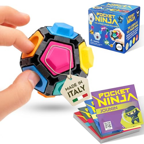 POCKET NINJA Skicklighetsspel för skicklighet, koncentration, koordination och känslighet – perfekt för att minska stress och möta utmaningar – världens minsta Ninja Warrior Challenge