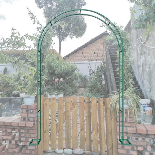 Grande tonnelle de jardin en métal pour plantes grimpantes de 1,8 m à 3 m, arche de mariage, tuyau de fer de 19 mm, parfait pour jardin, terrasse, pelouse, cour, entrée