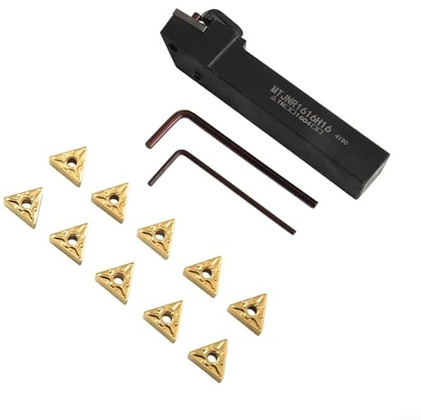 10Pcs TNMG332 TNMG160408 Carbide Turning Inserts CNC Milling With MTJNR1616H16 Carbide Milling Turning Tool Holder Lathe Cutting Tools