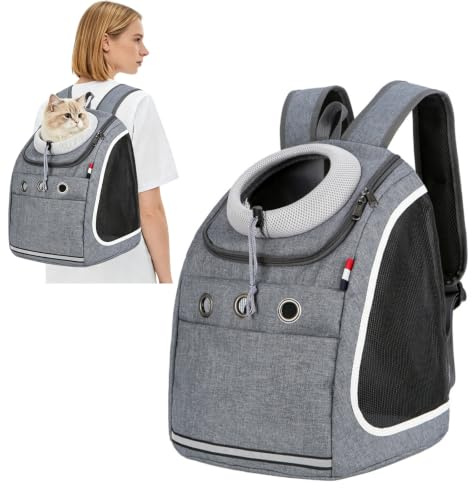 PETCUTE Hunderucksack Hundetragrucksäcke für kleine Hunde katzenrucksack Katzentragetasche Haustierträgertasche hundetasche für Wandern, Reisen, Camping