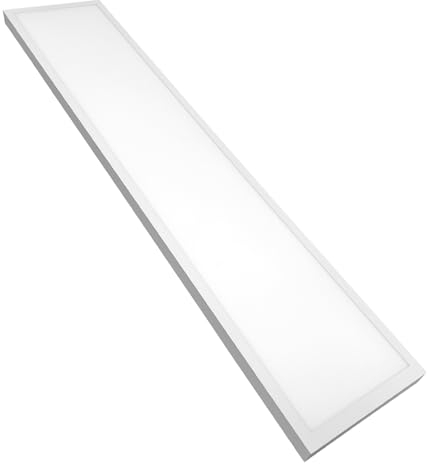 LED ATOMANT Kit Soporte Para Superficie + Panel LED 120x30cm 48W, CCT (Selector de Color Blanco Calido, Neutro y Frio), 5000 Lumenes, Driver incluido