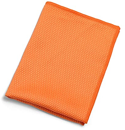 1 stück wasser absorbierbarer glasreinigungstuch tuch tisch fenster handtuch küche & essen putzer lumpen (Color : Orange)