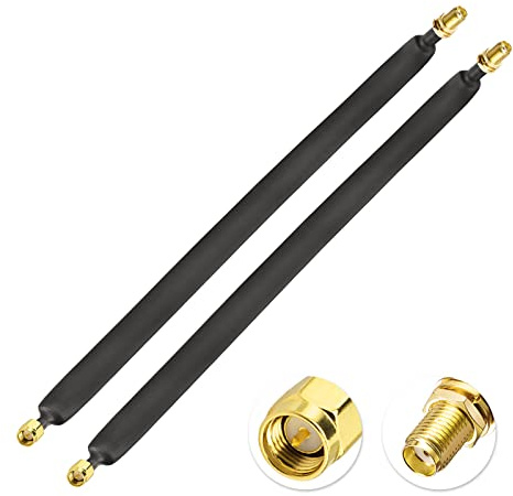 BingfuSMA Koaxialkabel 30 cm till LoRa-platt, fönsterbussning, matning för 4G LTE-antenn, heliumminer antenn, 2-pack