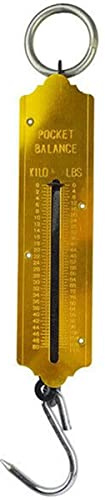 Federwaage, 50 kg, Metall, Handwaage, Kilo & LBS