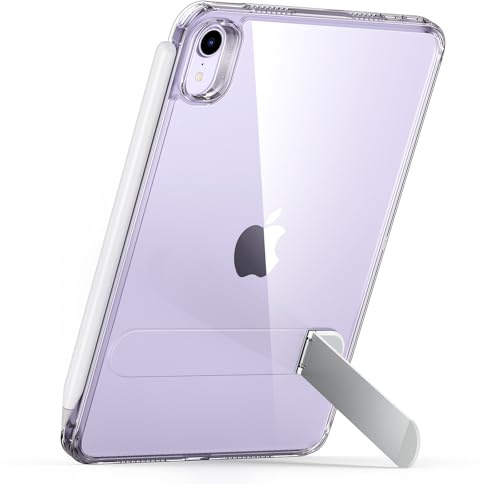 ESR für iPad mini 7 Hülle (A17 Pro), iPad mini 6 Hülle, Klar | 3 Standmodi, Dünn und Leicht, vergilbungsbeständig, unterstützt Pencil Pro/USB-C, Boost Ständer Hülle