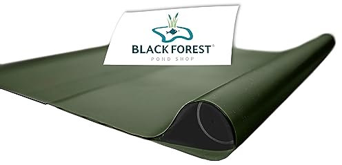 Black Forest Pond Shop Teichfolie 1mm olivgrün 2x10m - Made in Germany - SIKA PVC Teichfolie grün, Maß 2 x 10 m - Langlebige Gartenteich-Folie - UV-stabile Teichauskleidung