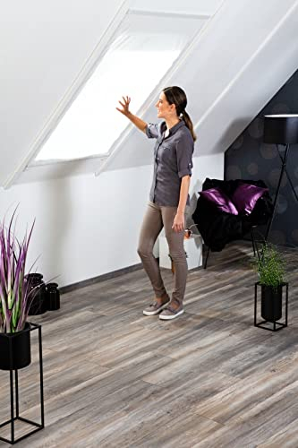 Alu-Dachfenster Basic - küzbarer Insektenschutz - Fliegengitter 110x160 cm in Weiß