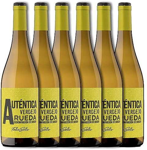 La Auténtica Verdejo Selección Blanco D.O. Rueda - Paquete de 6 x 750 ml - Total 4500 ml