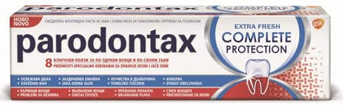 5X Parodontax Complete Protection Fluorid Anticavity and Antigingivitis Toothpaste 75ml Helps Prevent Bleeding and Inflamed Gums, Effectively removes plaque