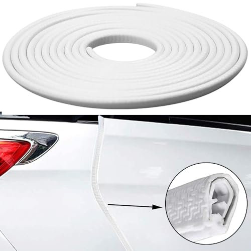 10M Autotür Kantenschutz für Audi A4 Avant B9 8W I 2015-2024,U-Form Kantenschutz Gummi Fensterdichtung Gummiprofil Passend Kantenschutz für Bleche,White