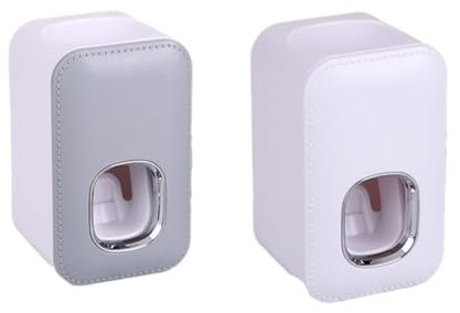 Yawdil Distributeur Automatique de Dentifrice pour Enfants, Presse-pâte Dentifrice, Organisateur d'accessoires de Salle de Bain Mural pour décor de Salle de Bain