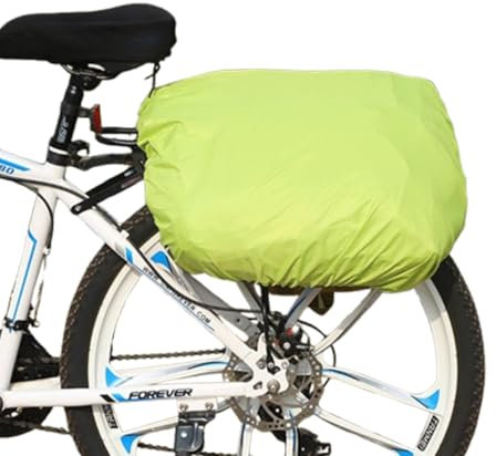 JchEnye Regenschutz Fahrradkorb Fahrradtasche Gepäckträger Wasserdicht Outdoor-Ausrüstung Fluoreszierend grün