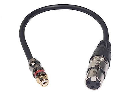 Mikinona 0.3m Rca to Adapter Cable Rca Cables for Speaker Amplifier Professional Audio Adapter Mic Balanced