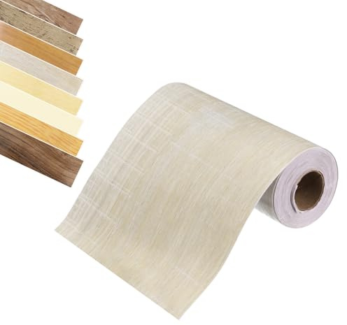 sourcing map Wood Grain Tape, 2 x 33Ft Self-Adhesive Wood Grain Repair Tape Simulated Repair Patch for Wall Corner Table Door Baseboards Floor Sofa Furniture (South American Teak)