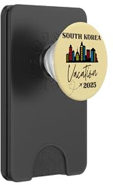 South Korea Travel Vacation 2025 South Korea PopSockets PopWallet for MagSafe