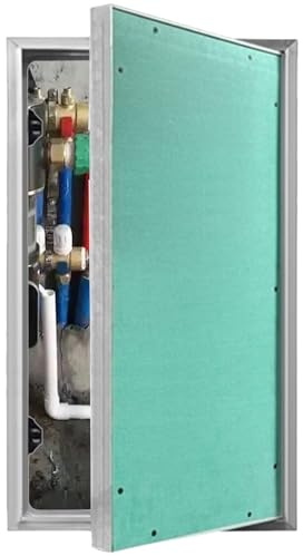 Inspection flap plasterboard Zugangstür mit Magnetverschluss, überstreichbare Gipskarton-Zugangsklappe mit Metallrahmen, verdeckte Wandlochabdeckung for Sanitärleitungen(60x130cm/23.6x51.2in)