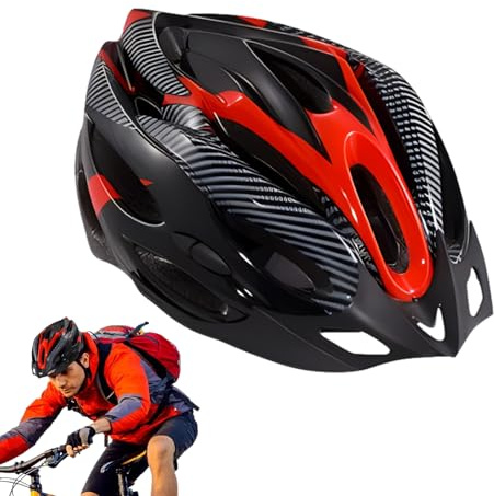 Fahrradhelme für Roller, leichter Fahrradhelm, Fahrradhelm für Herren und Damen, Mountainbike-Helm, Kopfbedeckung mit verstellbarem Riemen und abnehmbarer Krempe, für Sicherheit und Erwachsene