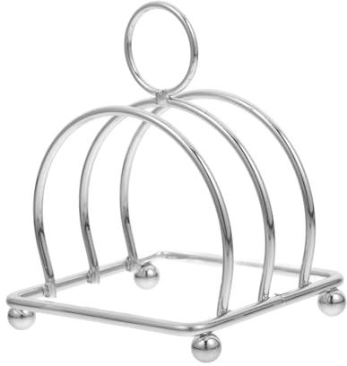 KOCKSHION Porta Pane da Cucina in Acciaio Inox, Supporto Multiuso Salvaspazio per Pane e Libri, Resistente All'usura, per Cucina e Sala da Pranzo