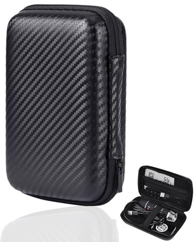 ZEXIJOW Estuche para disco duro externo(18 x 10,5 x 5cm),Negro,Estuche rígido para San-Disk Extreme Pro/San-Disk Extreme SSD portátil de 128 GB, 500 GB,1 TB y 2 TB,Bolsa de viaje protectora