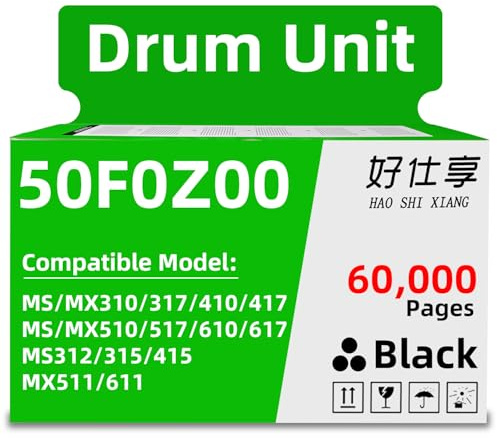 Unità tamburo rigenerata compatibile con Lexmark MX310 MX410 MX510 MX511 MX610de MX610de MX610dn MX410de MX510de MX511de MX610de MX6610de Stampante 11de
