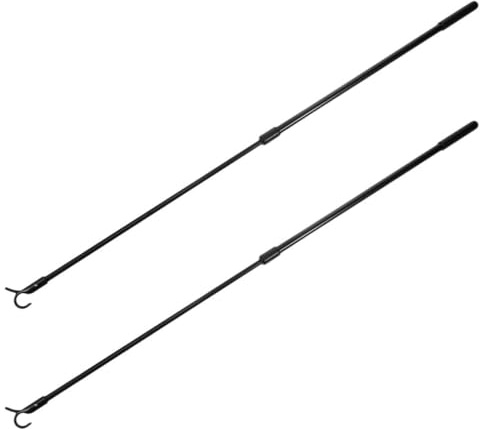 OUNONA 2pcs Retractable Curtain Rod Aluminum Alloy Telescoping Extendable Pole for Reaching High Places Easy to Install Curtain Pull Rod Push Pull Suitable for Window and Door Scenario