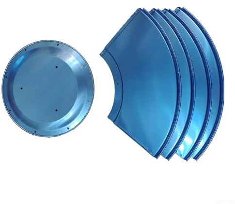 Yuanpgky Cubierta térmica con 3 agujeros de montaje adecuada para equipos de calefacción de patio al aire libre, calentador de patio, reflector, repuesto diseñado para calentadores de gas con forma de