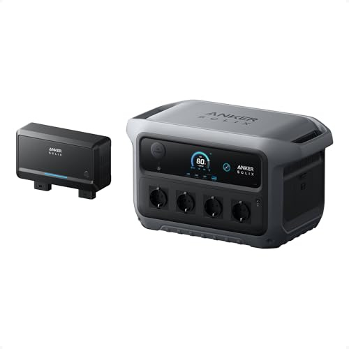 Anker SOLIX C2000 Gen 2 Tragbare Powerstation mit Lichtmaschinen-Ladegerät | 2400W (Spitzenleistung 4000W) Solargenerator, Geladen in 58 Min, 2048Wh LiFePO₄-Akku, Für 99% Wohnmobil & Benzinfahrzeug