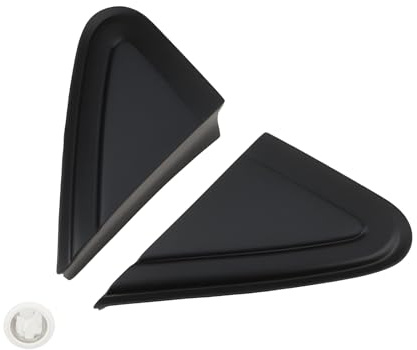SG Store Außenspiegel-Dreieck-Abdeckungen mit Clips 6Q0853273A 6Q0853274A, kompatibel mit VW Polo 06–10, 2 Stück