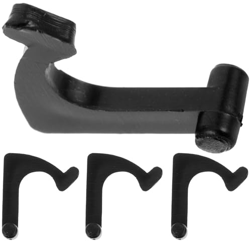 Hoement 4Pezzi Supporto Braccio Piatti Dischi Vinile in Ferro Nero Installazione Semplice e Fissaggio Stabile