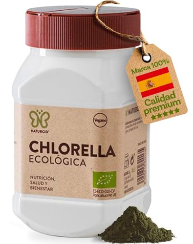 Chlorella en Polvo 150 g - 100% Chlorella Natural - Apoyo al Sistema Inmunológico y Metabolismo Energético - Sin GMO, No Irradiada y Envase BPA Free - Naturcid
