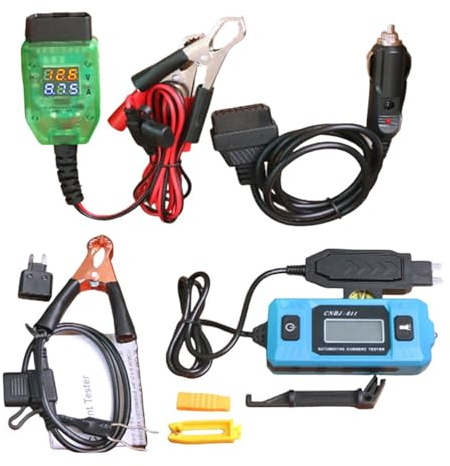 Leicht zu tragendes ABS Autobatterie Testgerät für parasitären Zug mit hochpräzisen Mess Upgrades für Handwerker und Benutzer LCD Display Strommessgerät