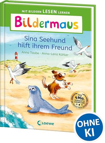 Bildermaus - Sina Seehund hilft ihrem Freund: Mit Bildern lesen lernen - Ideal für die Vorschule und Leseanfänger ab 5 Jahren - Mit Leselernschrift ABeZeh