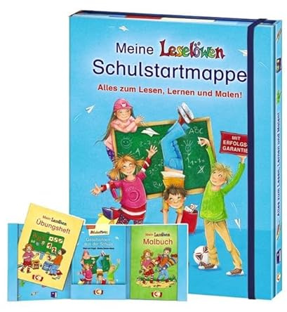 Meine Leselöwen-Schulstartmappe (Schule): Alles zum Lesen, Lernen und Malen!: Alles zum Lesen, Lernen und Malen!. Geschichten aus der Schule; Mein Leselöwen Übungsheft; Mein Leselöwen Malbuch