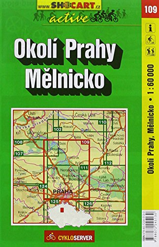 Okolí Prahy, Mělnicko / Prag Umgebung, Melnik (Radkarte 1:60.000) (SHOCart Radkarte 1:60.000 Tschechien, Band 109)