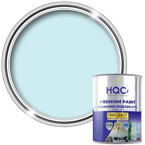 HQC Barn Paint 2.5L | Garden | Furniture | Wood | Outdoor | Garden Fence | Quick-Drying | Protection Paint Light Blue