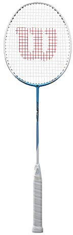 Wilson Unisex – Erwachsene Fierce C1700 WH/BL Badminton Racket, White/Blue, 4