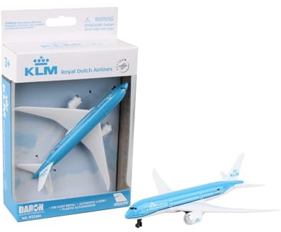 Daron Toy Airplane – KLM 787 – Die-Cast Metal Model Airplane Toy with Plastic Parts for Kids Ages 3+