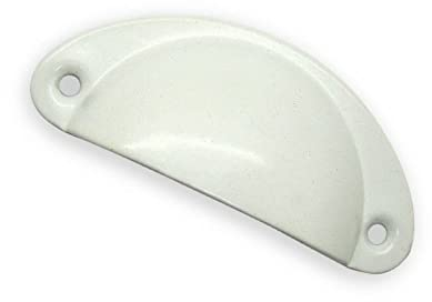 10 stücke Metall Küche Schubladenschrank Türgriffe und Möbelgriffe Handware Schrank Antike Messing Muschel Griffe, weiß
