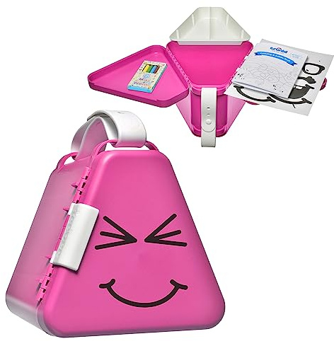 Trunki TeeBee Knietablett für Kinder, Aktivitätstisch und Kinder-Reise-Spielzeugkiste für Autositz oder unterwegs, Rosa