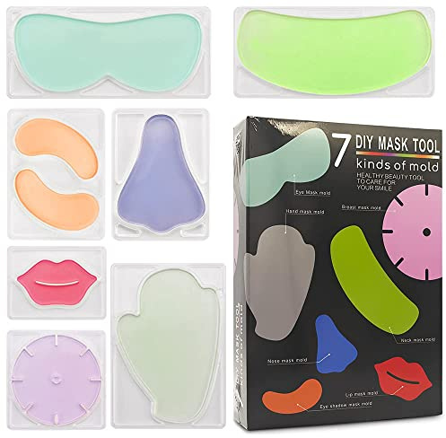 7 Arten Gesichtsmaskenform, Wiederverwendbare Gesichtsmasken-Patchformen, DIY-Maskenwerkzeug für Maskenherstellungsmaschine, Maskenform für Lippen, Augen, Hals, Nase, Hand, Brust
