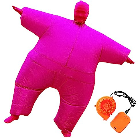 Pohotobooth Props Ltd Adult Inflatable Fat Chub Mega Suit - Blow Up Second Skin Costume Fancy Dress Outfit in Different Vibrant Colours