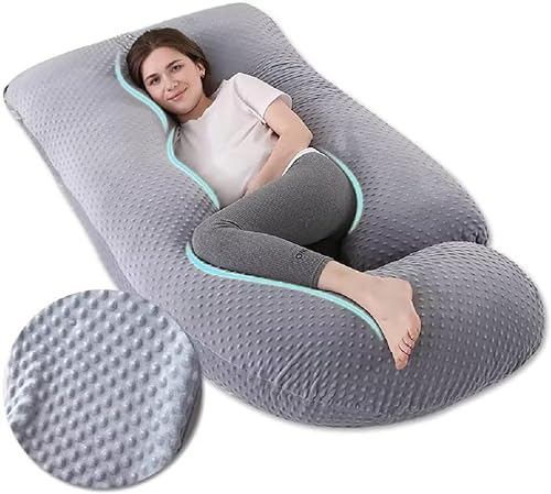 Stillkissen - Schwangerschaftskissen Seitenschläferkissen mit Bezug - Komfortkissen Erwachsene, Kinder - Pregnancy Pillow - Kissen Schwangerschaft, Lagerungskissen, Kissen für Schwangere