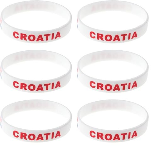 6 Stk kroatien croatia Handgelenkband Armband mit Nation-Flagge-Armband Basketball- Fußballarmbänder Land Land Armbänder Mode Souvenir Baseball