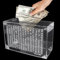 Caja de Ahorro Transparente Con Números, 5000 Euros, Hucha Acrílica Con Contador, Fácil de Montar, Para Regalo de Dinero Para Cumpleaños