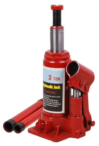 Bottle Jack, 3 Ton Heavy Duty Hydraulic Bottle Jack, Portable Car Lifting Equipment Car Jack Used for Car Van Truck Caravan